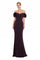 Formal Dresses Floral Formal Long Slit Evening Dress Aubergine