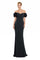 Formal Dresses Floral Formal Long Slit Evening Dress Black