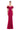Formal Dresses Floral Formal Long Slit Evening Dress Cranberry