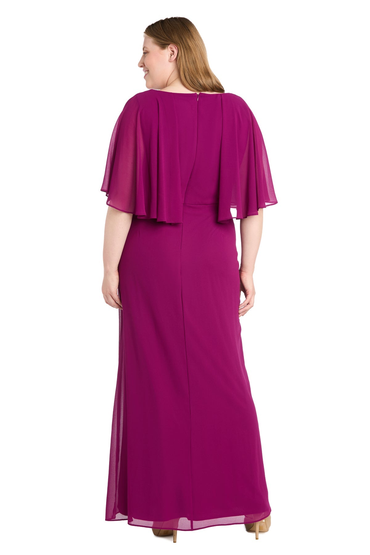 R&M Richards 3144W Plus Size Long Mother of the Bride Formal Dress