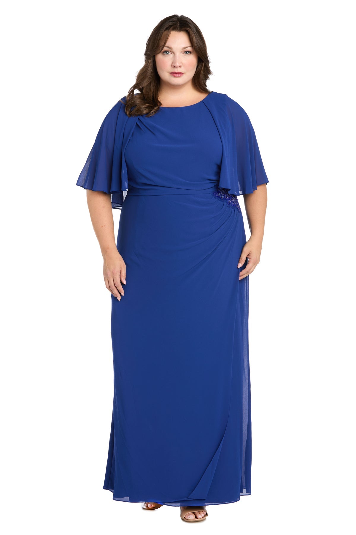 R&M Richards 3144W Plus Size Long Mother of the Bride Formal Dress