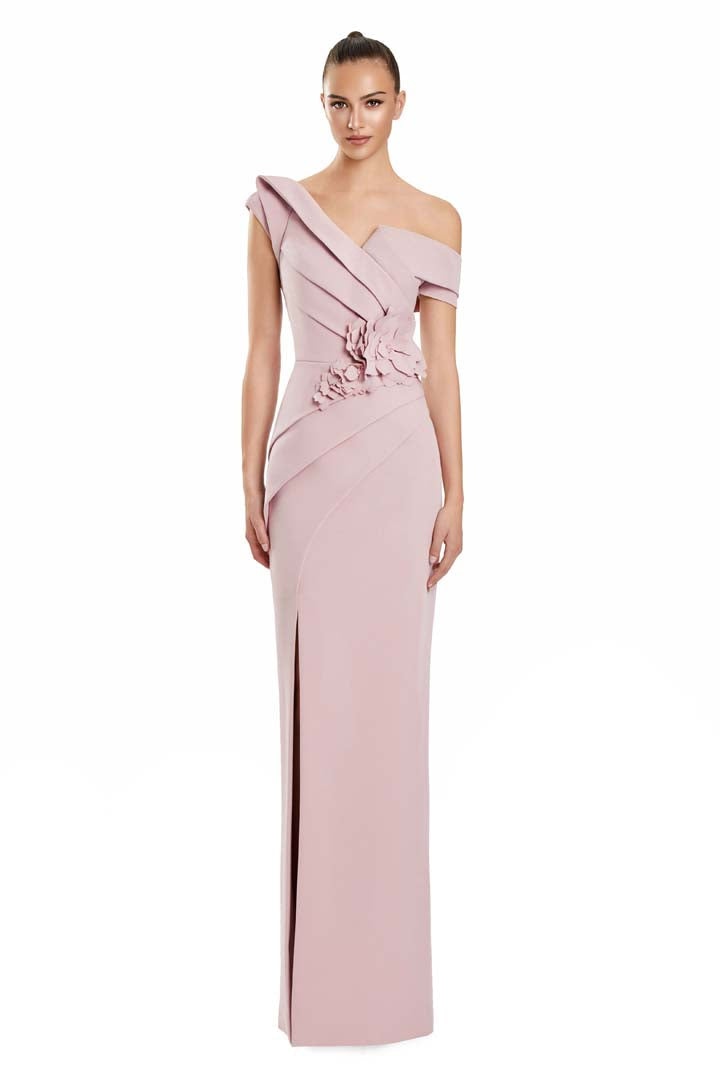 Alexander by Daymor 3145F25 Pleated Long Evening Formal Dress