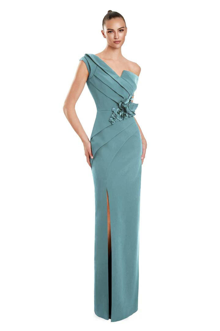 Alexander by Daymor 3145F25 Pleated Long Evening Formal Dress