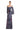 Formal Dresses A Line Formal Long Slit Pleated Floral Dress Grey/Multi