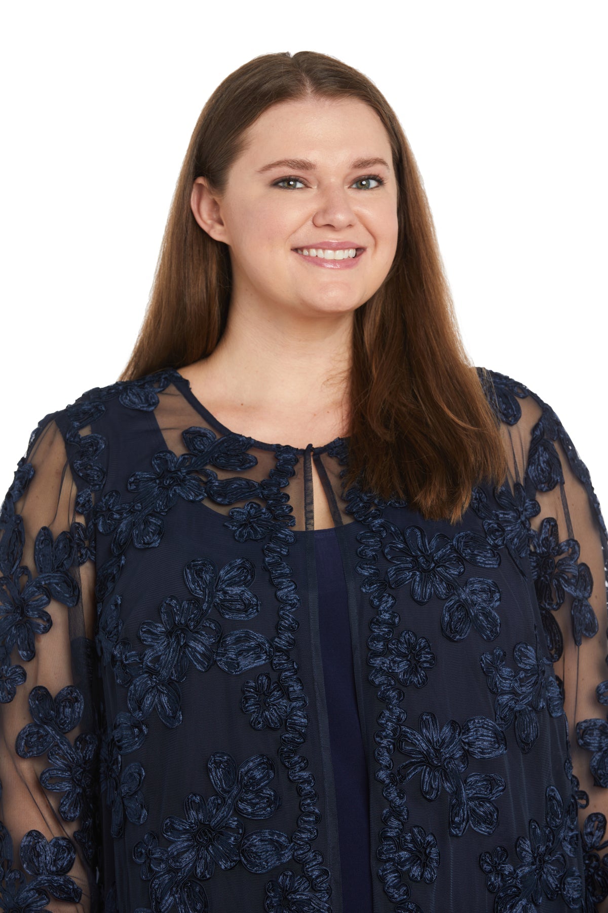 R&M Richards 3146W Long Plus Size Formal Floral Pantsuit