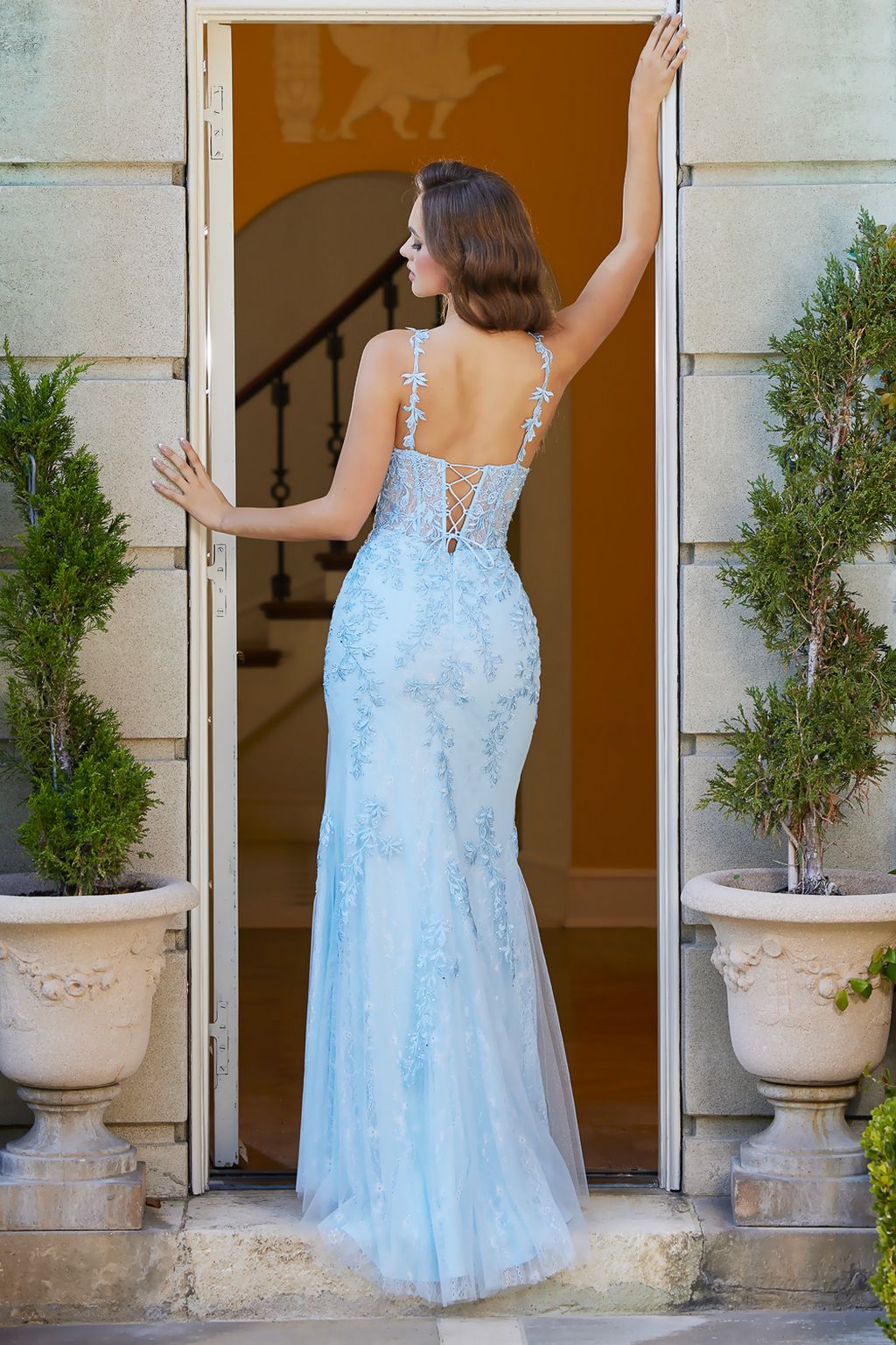 Adora 3146 Long Evening Slit Formal Prom Dress
