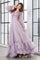 Prom Dresses A Line Tiered Long Formal Ruffle Prom Dress Mauve