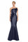 Formal Dresses Long Floral Mermaid Evening Dress Navy