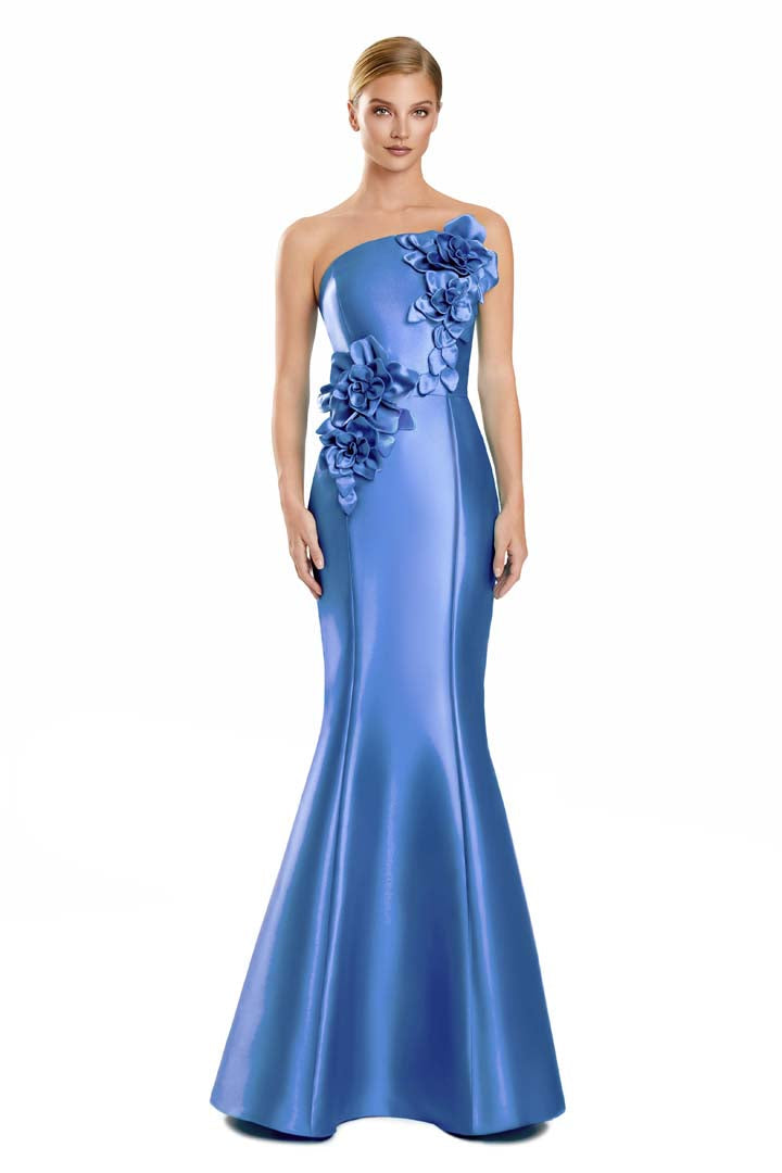Formal Dresses Floral Long Mermaid Formal Evening Dress Perwinkle