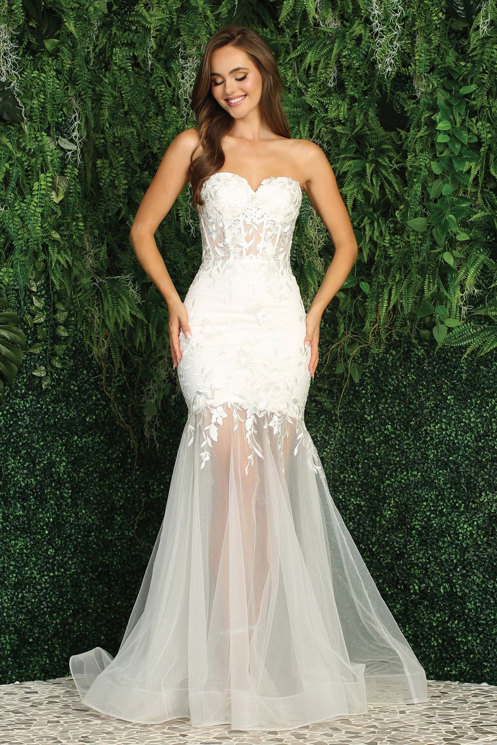 Adora 3164 Long Glitter Mermaid Wedding Dress