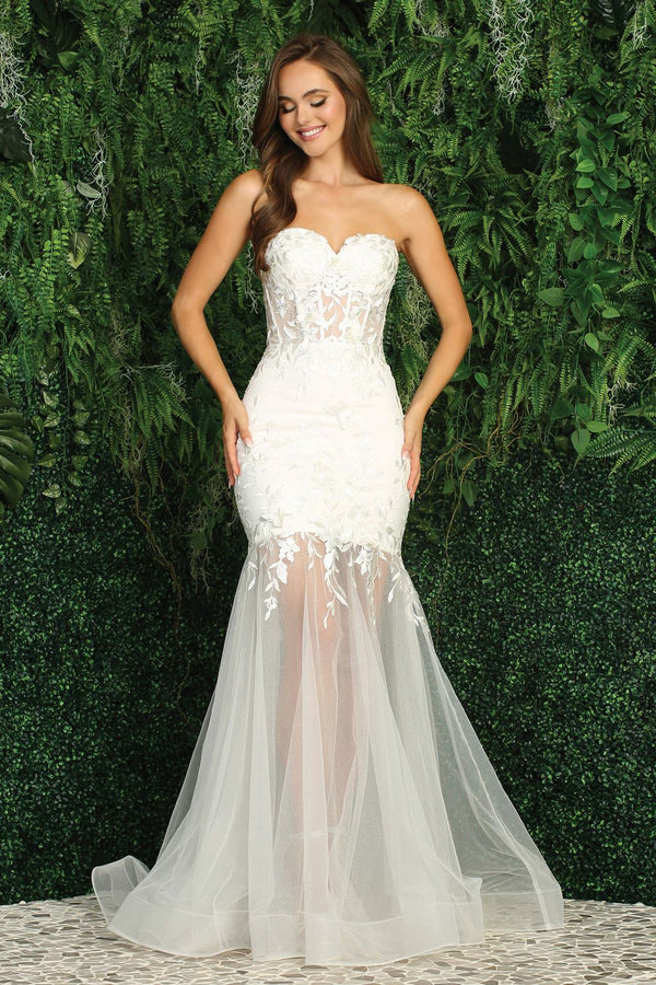Adora 3164 Long Glitter Mermaid Wedding Dress