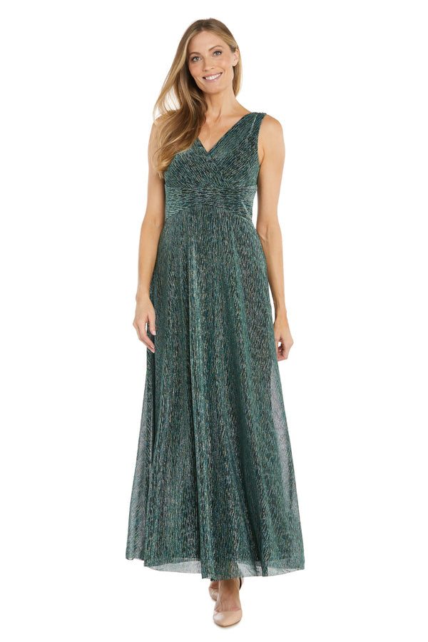 Metallic Long Dress Evening Gown R&M Richards 3166