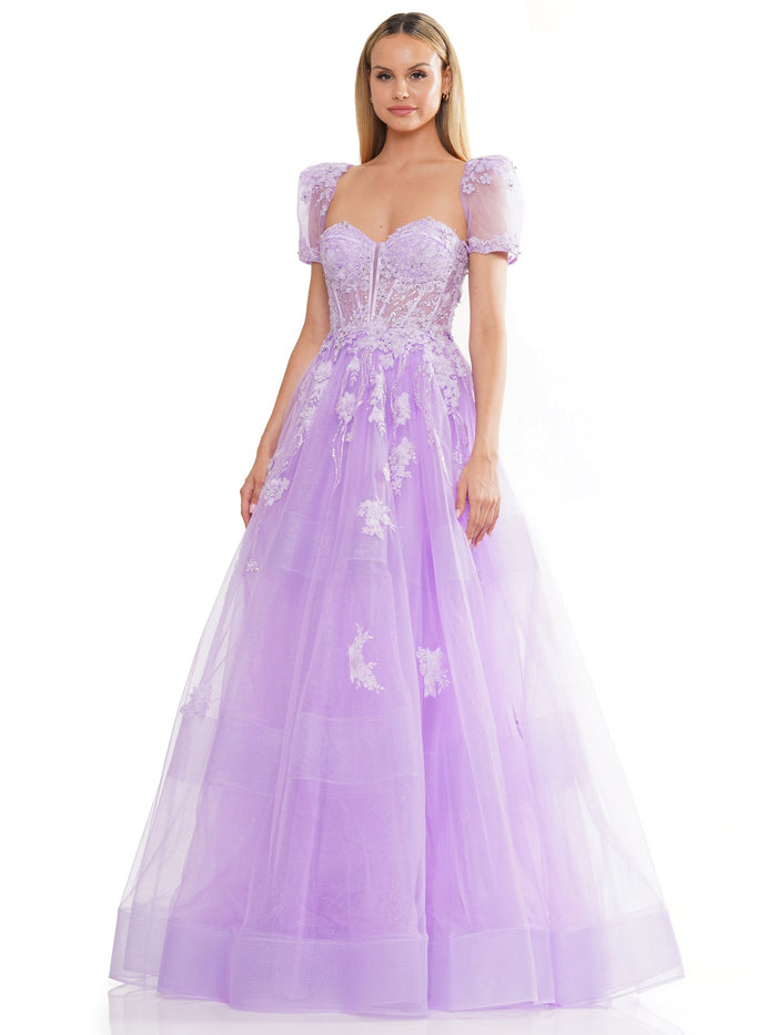 Prom Dresses Prom Long Strapless Sweetheart Bolero Ball Gown Lilac