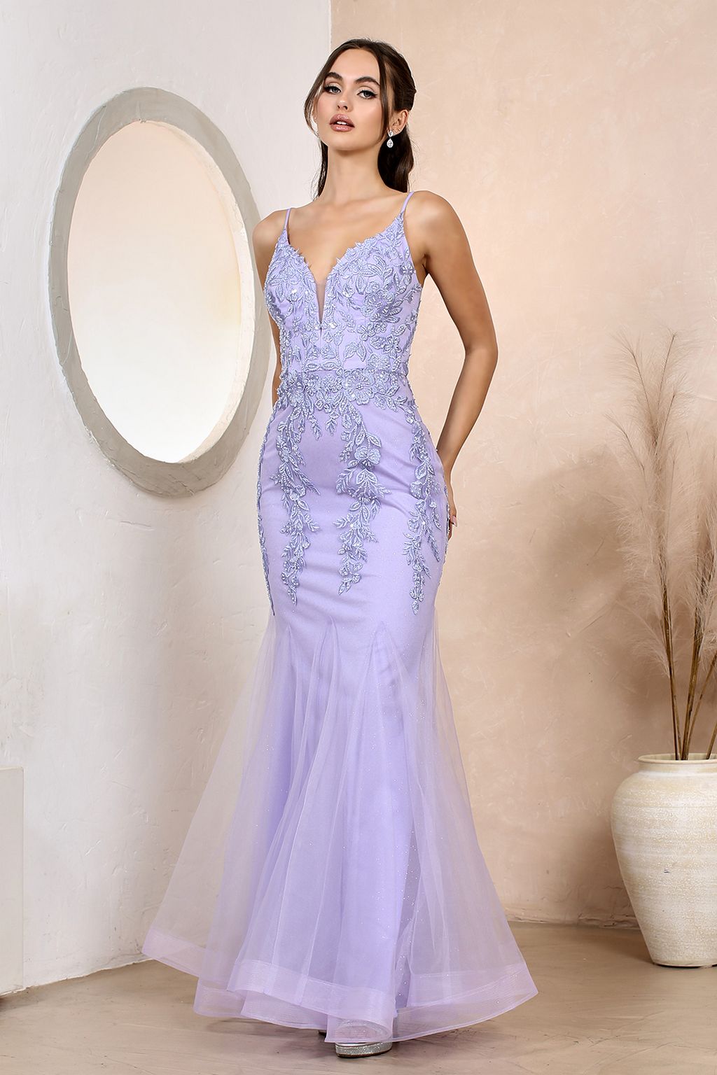 Adora 3183 Long Fitted Formal Prom Dress