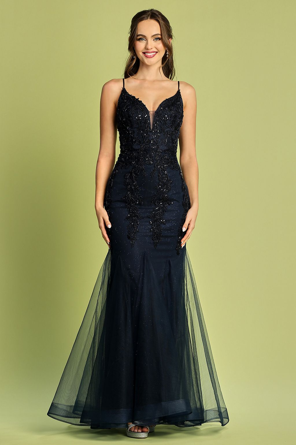 Adora 3183 Long Fitted Formal Prom Dress