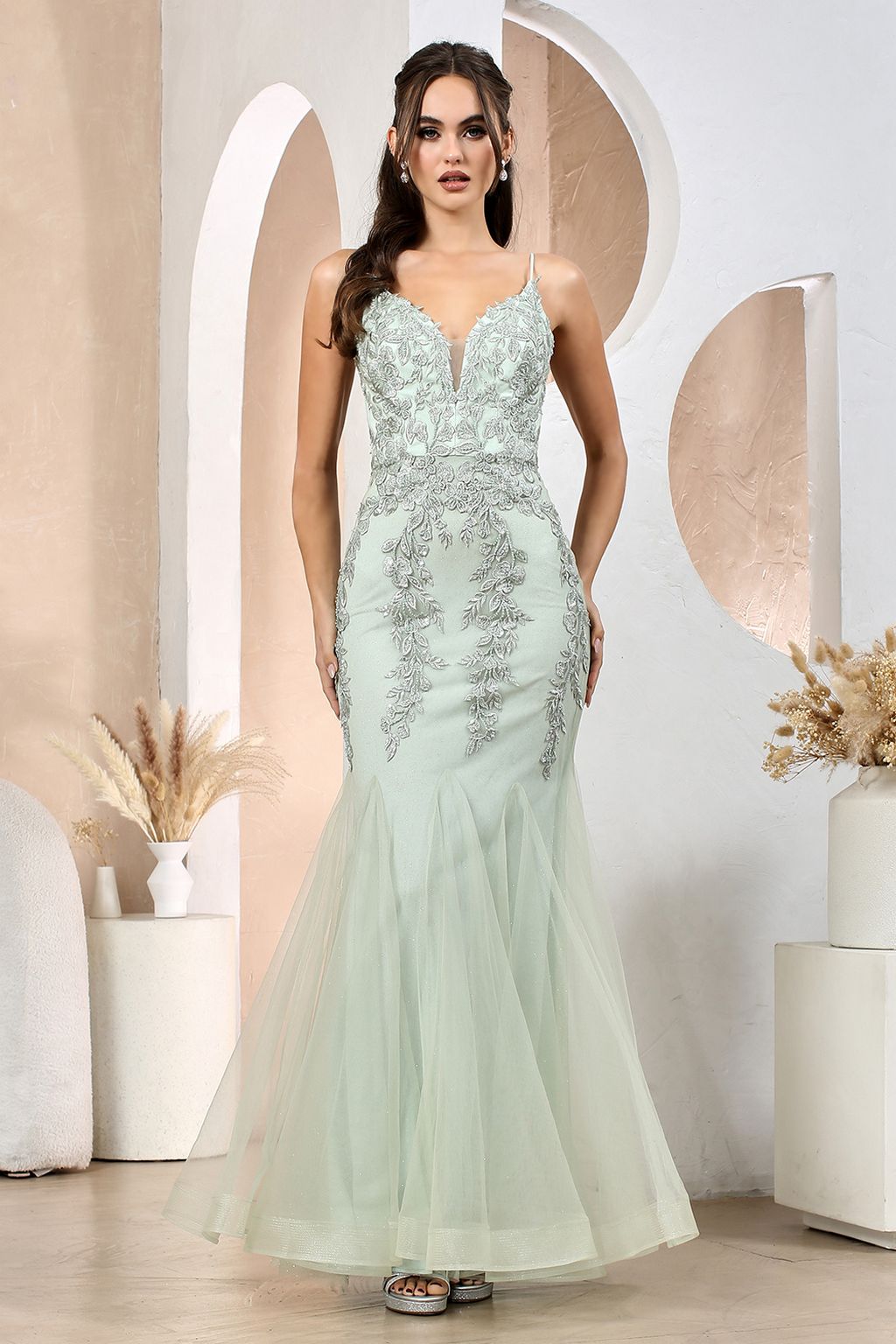 Adora 3183 Long Fitted Formal Prom Dress