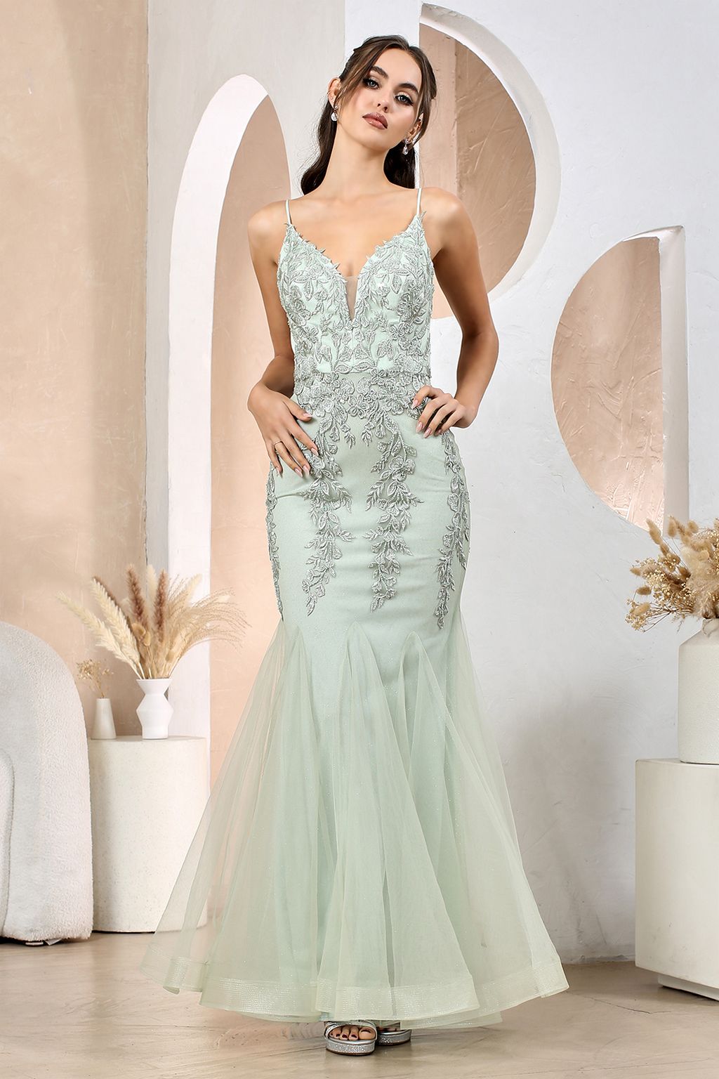 Adora 3183 Long Fitted Formal Prom Dress