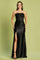 Prom Dresses Pleated Long Formal Lace Corset Prom Dress Black