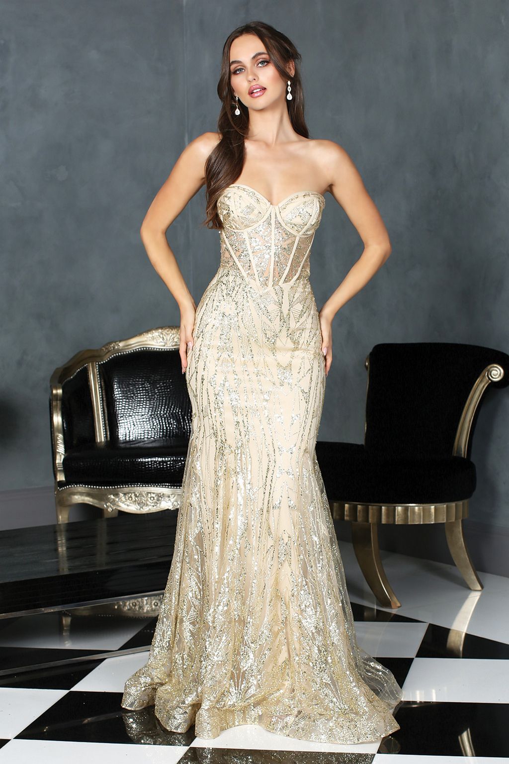 Adora Design 3185 Champagne XL Sale The Dress Outlet Adora Design 3185 Champagne XL Sale The Dress Outlet