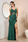 Prom Dresses Fitted Long Prom Slit Sequin Formal Evening Dress  Emerald