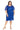 Plus Size Dresses Short Caplet Ruffle Cocktail Plus Size Dress Royal