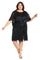 Plus Size Dresses Short Cocktail Plus Size Caplet Dress Navy