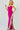 Pom Dresses Long Beaded Fringe Slit Formal Prom Dress Hot Pink
