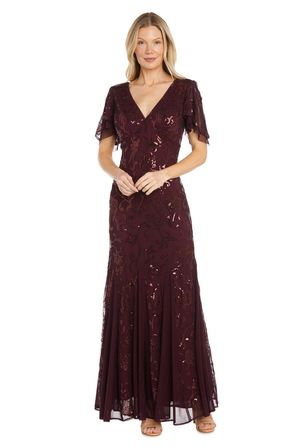 Long Sequin Dress Evening Formal R&M Richards 3215