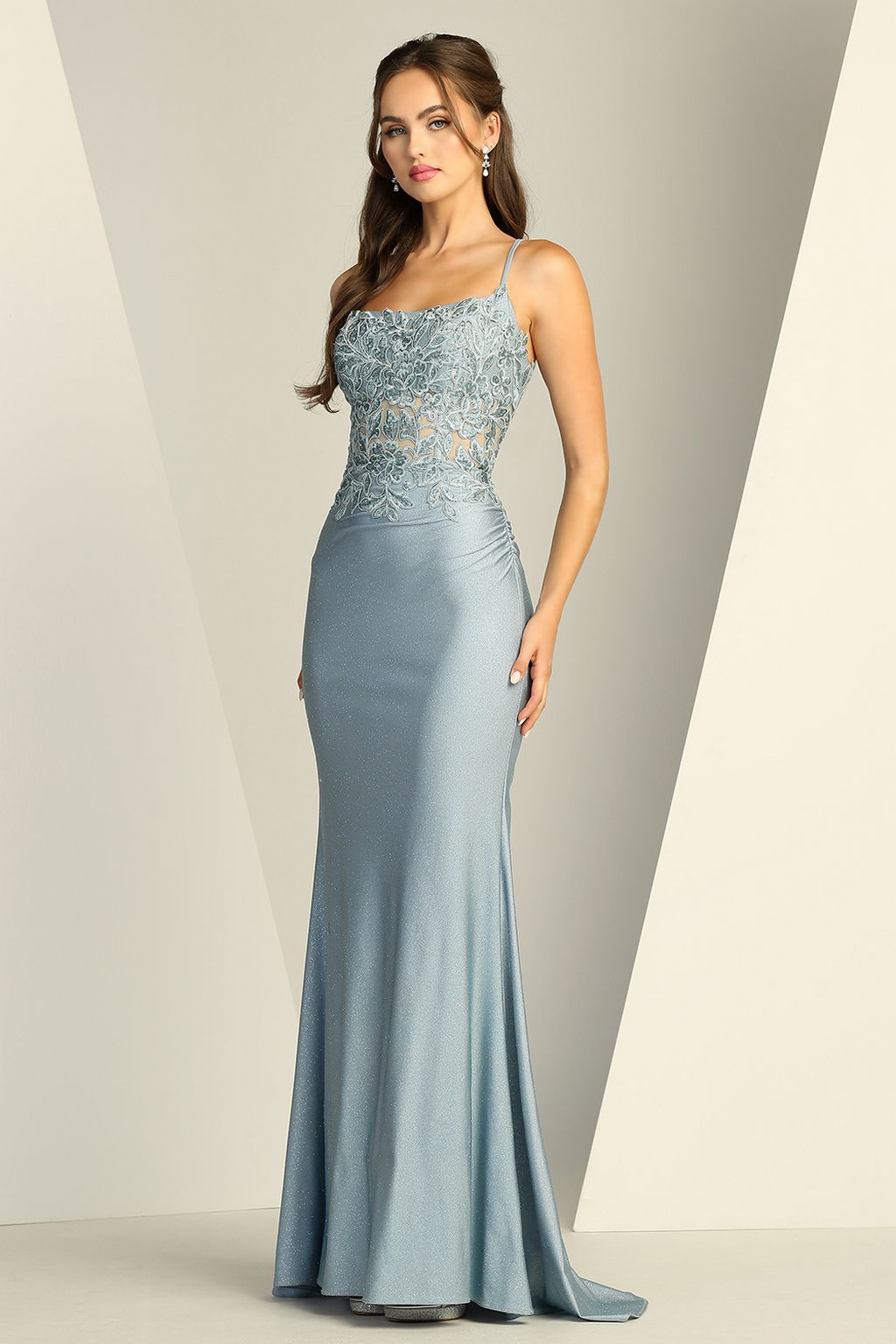 Adora 3224 Prom Long Fitted Slit Corset Lace Formal Dress – The Dress Outlet