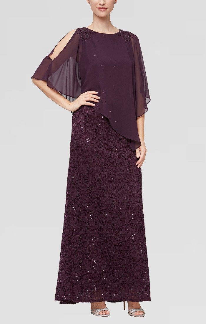 SL Fashions 9113121 Formal Mother of the Bride Long Dress