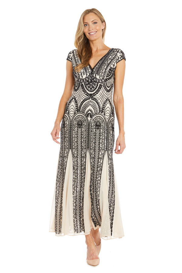 Sequin Long Dress Formal Evening R&M Richards 3235