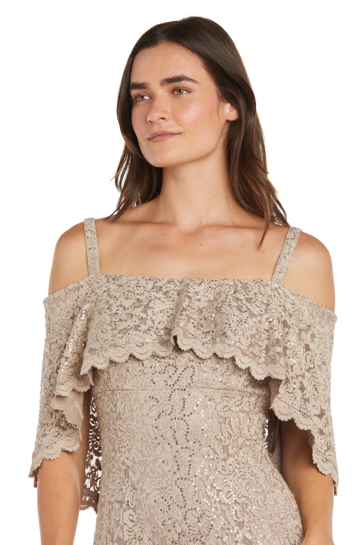 R&M Richards 3236 Long Sequin Lace Mermaid Formal Dress