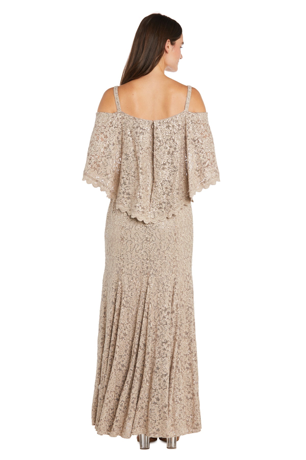 R&M Richards 3236 Long Sequin Lace Mermaid Formal Dress