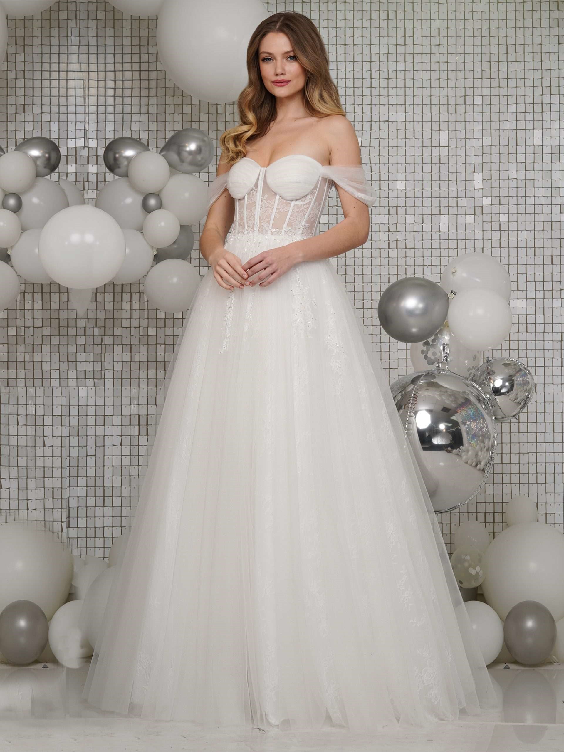 Prom Dresses Long Formal Off Shoulder Prom Ball Gown Off White