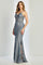 Prom Dresses Glitter Long Fitted Formal Applique Prom Dress Periwinkle