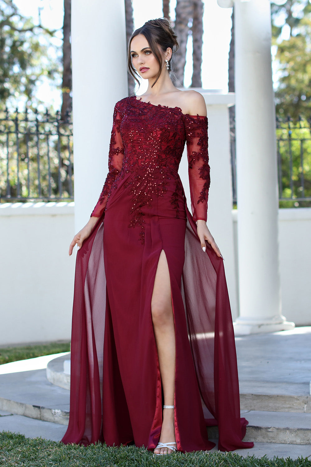 Adora Design 3245 Plus Size Long Formal A Line Evening Dress