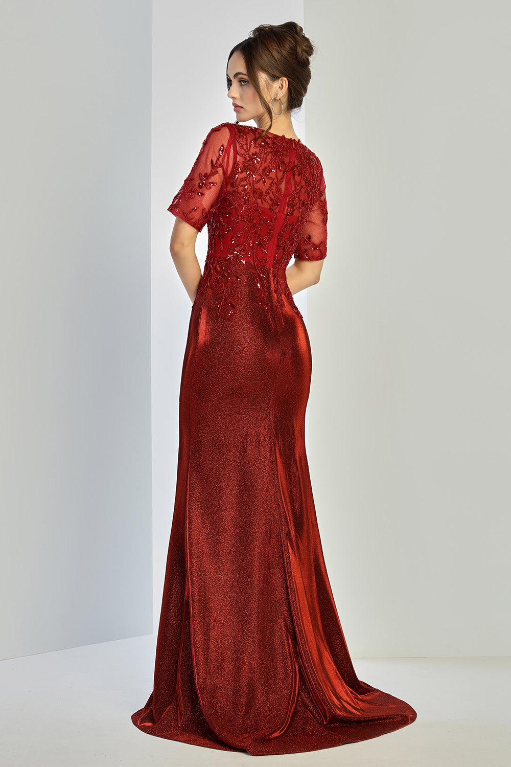 Adora Design 3252 Fitted Long Formal Plus Size Evening Dress