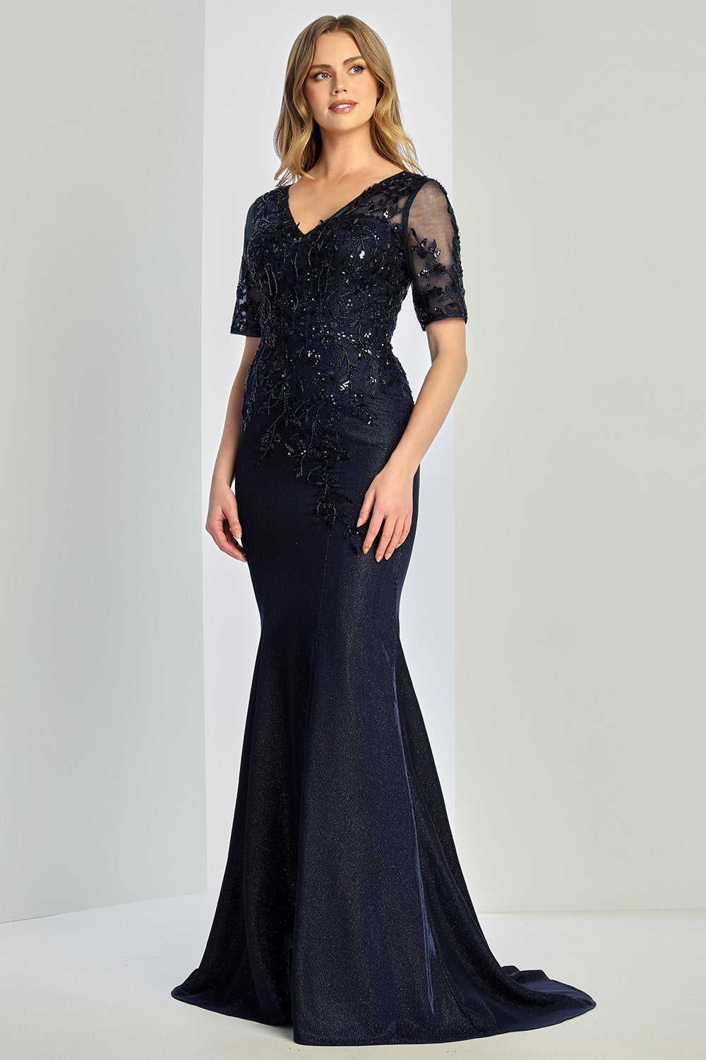 Adora Design 3252 Fitted Long Formal Plus Size Evening Dress