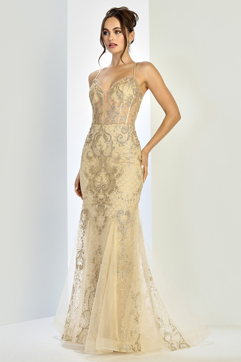 Adora Design 3255 Prom Mermaid Formal Long Corset Beaded Dress