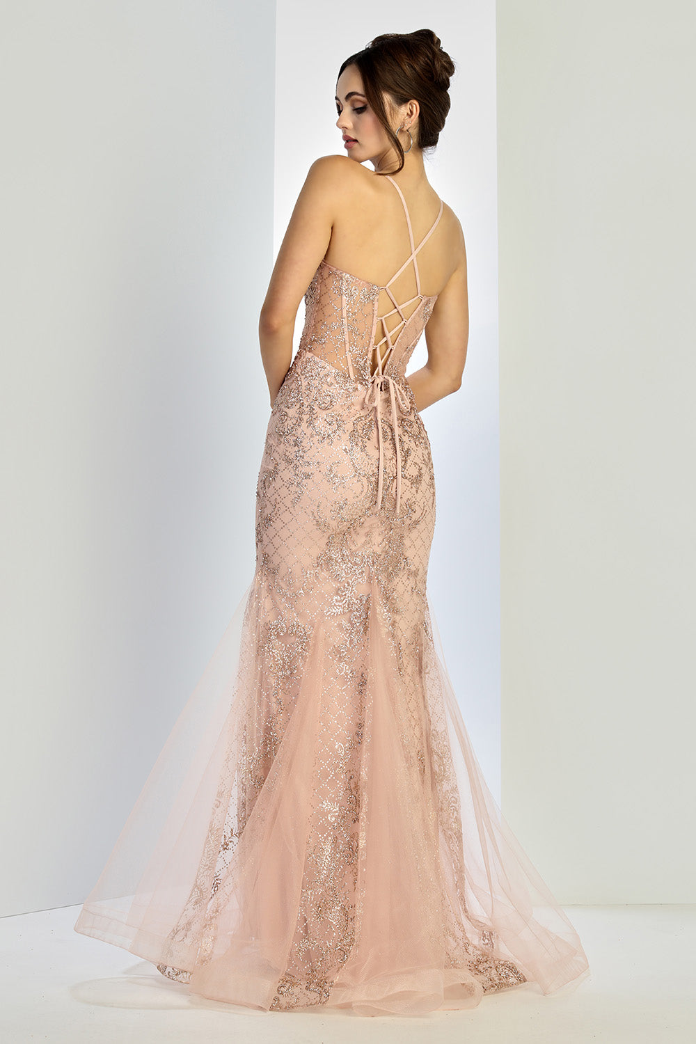 Adora Design 3255 Prom Mermaid Formal Long Corset Beaded Dress