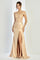 Prom Dresses Prom Long Corset Evening Formal Slit Dress Champagne