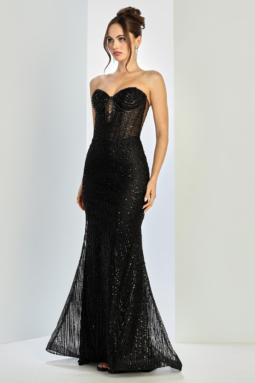 adora formal sequin midi dress Adora Design 3341 Long Slit Formal Pleated Prom Dress The Dress Outlet