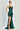 Prom Dresses Fitted Prom Long Corset Glitter Applique Formal Dress Emerald