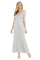 Formal Dresses Long Metallic Floral Formal Dress Silver