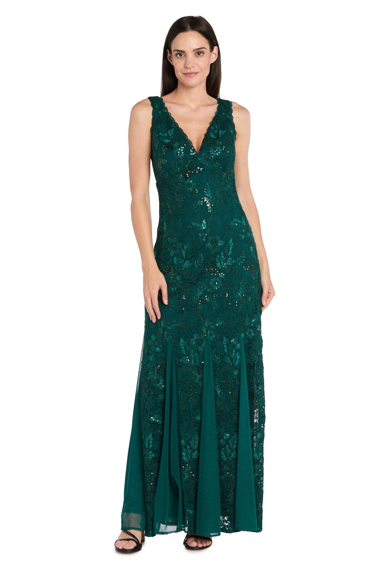 Formal Dresses Sequin Lace Long Formal Prom Dress Evergreen