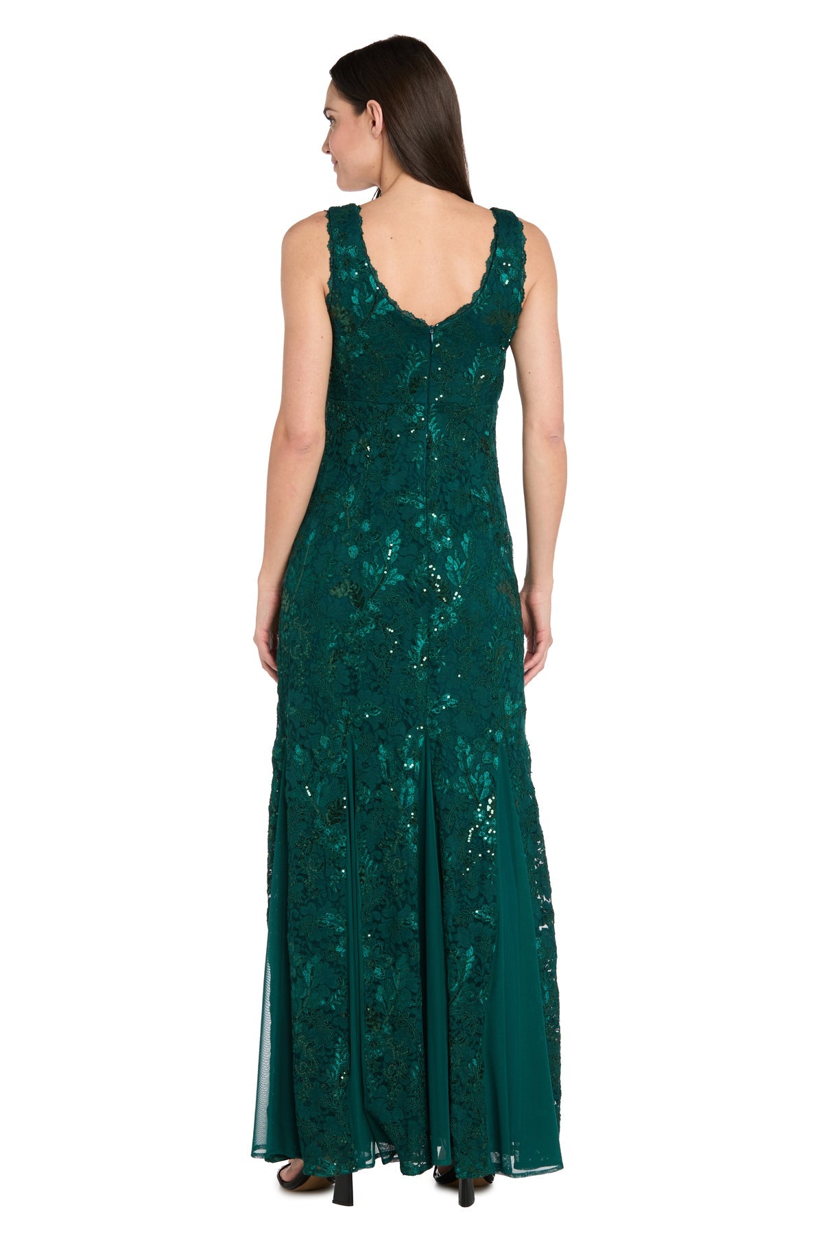 Formal Dresses Sequin Lace Long Formal Prom Dress Evergreen