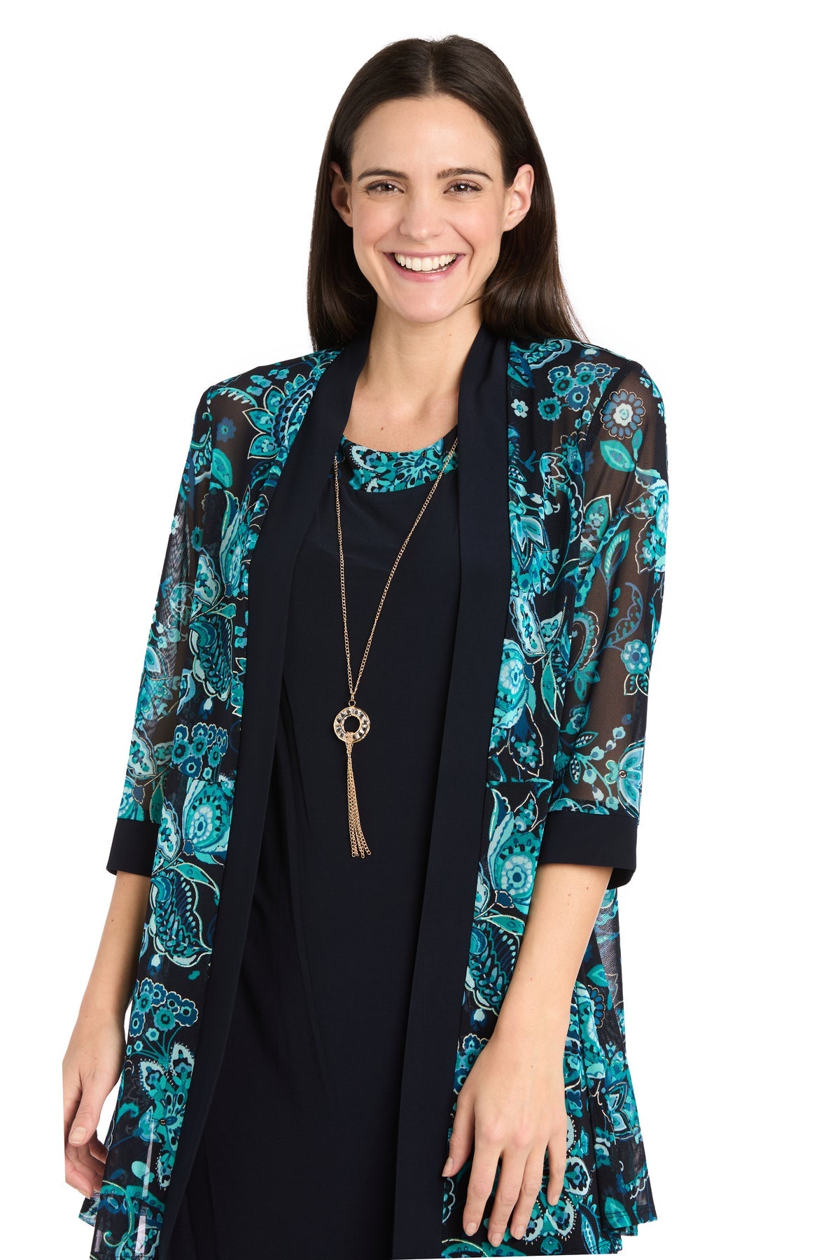 R&M Richards 3283 Two Piece Short Printed Cocktail Dress