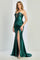 Prom Dresses Prom Long Metallic Formal Fitted Dress Emerald