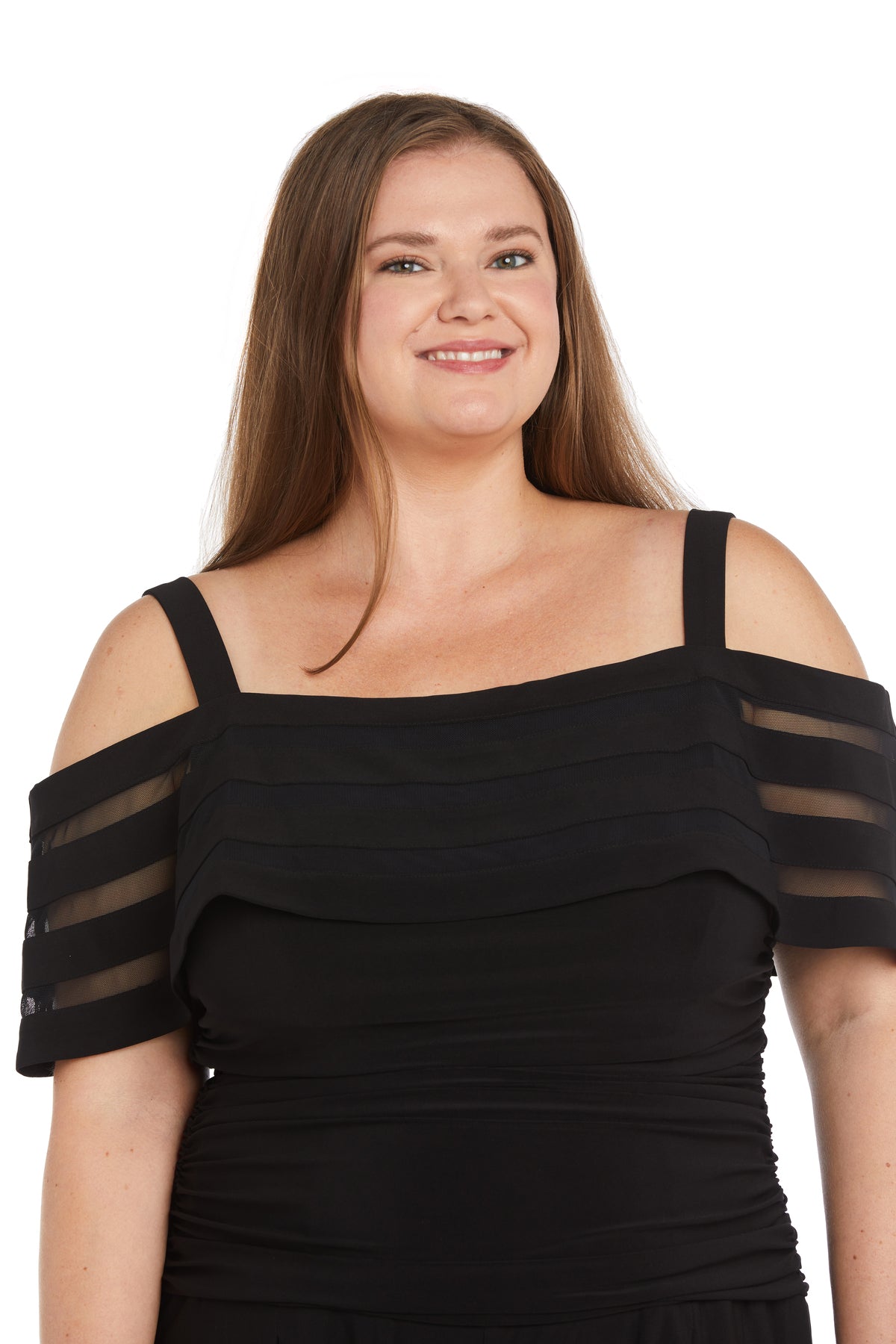R&M Richards 3288W Long Formal Plus Size Jumpsuit