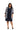 Mother of the Bride Dresses Short Printed Jacket Plus Size Mother of the Bride Dress Navy/White